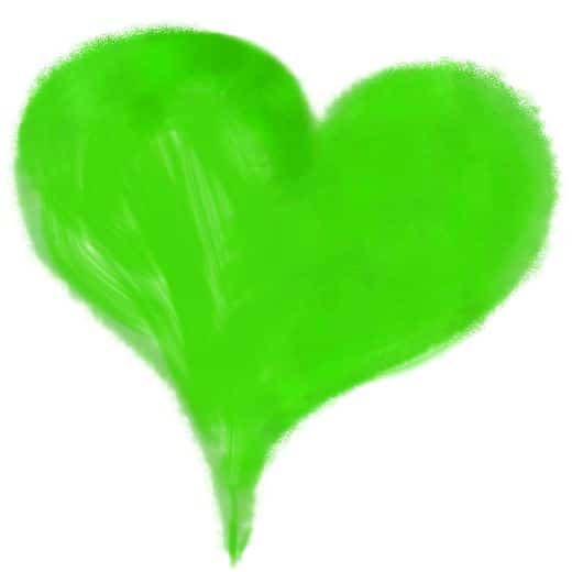 Grünes Herz - Farben Bedeutung Farbe Grün