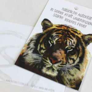 shop-Krafttierkarte Tiger Werte Originalkarte