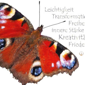 Krafttier Schmetterling Wandbild Werte