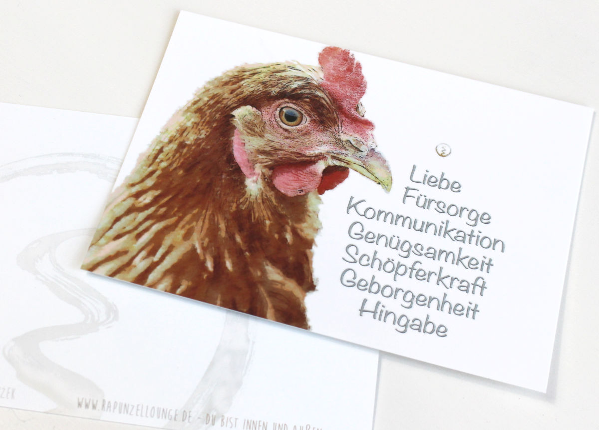 Krafttierkarte Huhn im Shop kaufen